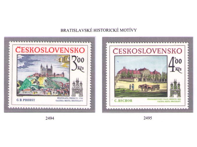 ČS 1981 / 2494-2495 / Bratislavské motívy **