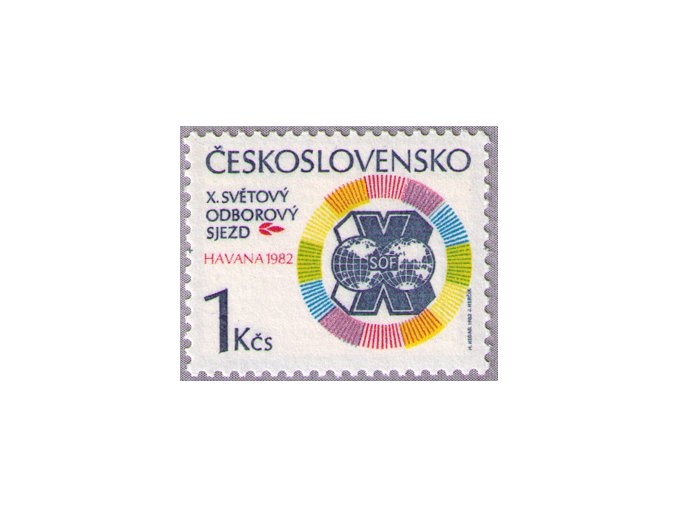 ČS 1982 / 2524 / Svetový odborový zjazd **