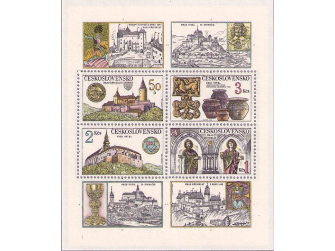 ČS 1982 / 2545-2548 H / Hrady a zámky **
