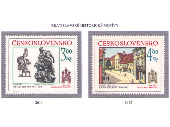 ČS 1983 / 2611-2612 / Bratislavské motívy **