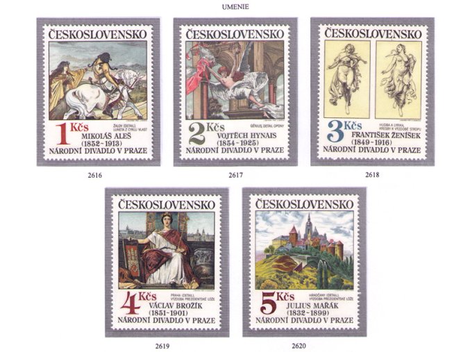 ČS 1983 / 2616-2620 / Umenie **