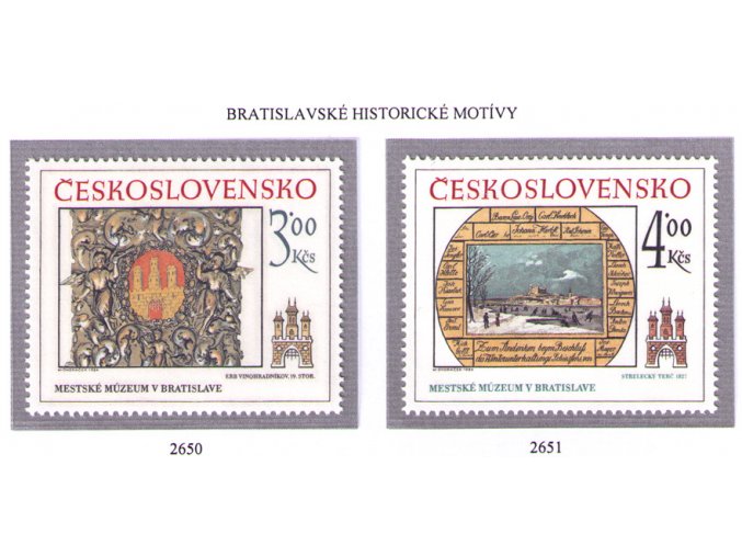 ČS 1984 / 2650-2651 / Bratislavské motívy **