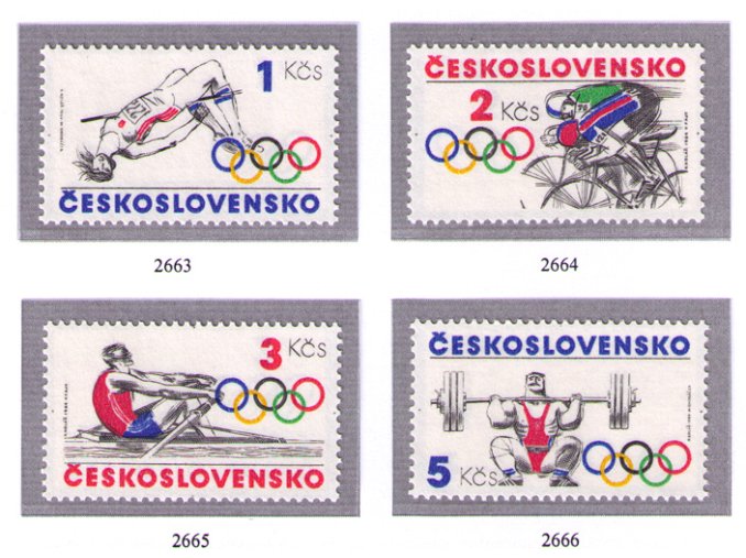 ČS 1984 / 2663-2666 / Olympijské hnutie **