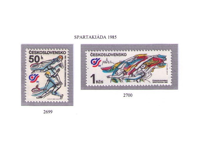 ČS 1985 / 2699-2700 / Čs. spartakiáda 1985 **