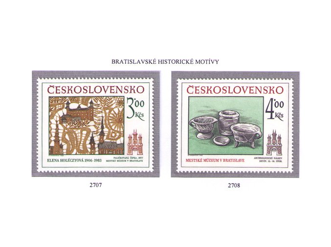 ČS 1985 / 2707-2708 / Bratislavské motívy **