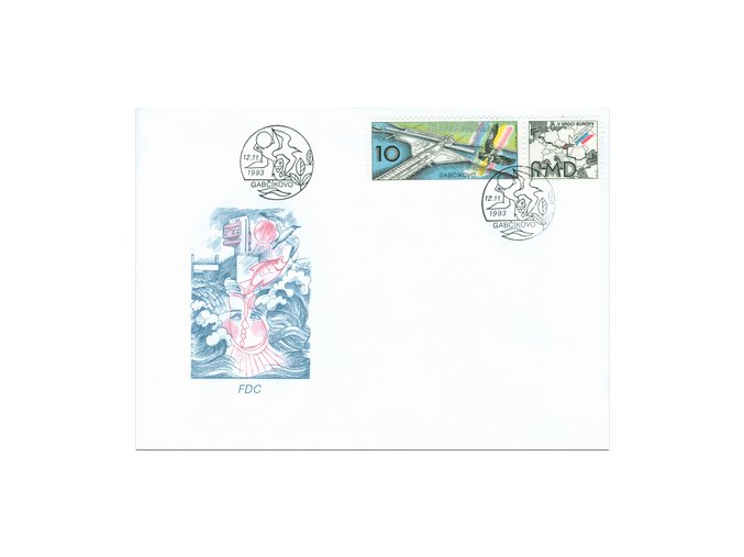 SR 1993 / 020 / Gabčíkovo FDC