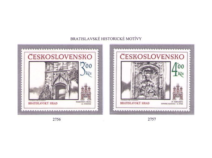 ČS 1986 / 2756-2757 / Bratislavské motívy **