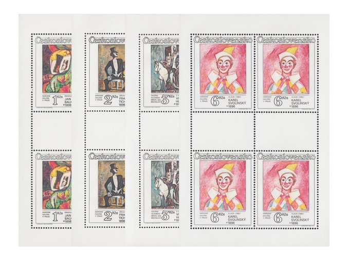 ČS 1986 / 2768-2771 PL / Cirkusy a varieté **