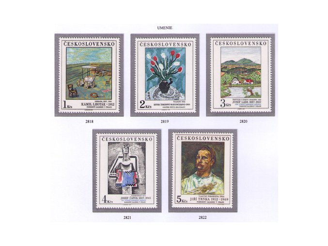ČS 1987 / 2818-2822 / Umenie **