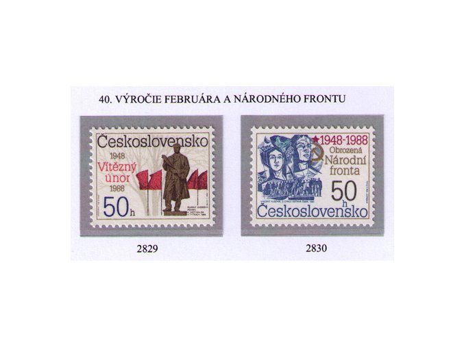ČS 1988 / 2829-2830 / Február 1948 a NF **