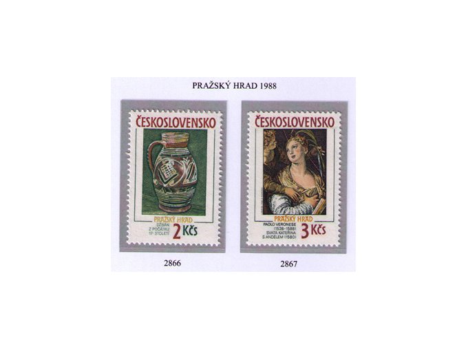 ČS 1988 / 2866-2867 / Pražský hrad **