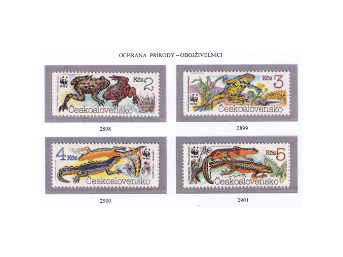 ČS 1989 / 2898-2901 / Ochrana prírody - WWF **