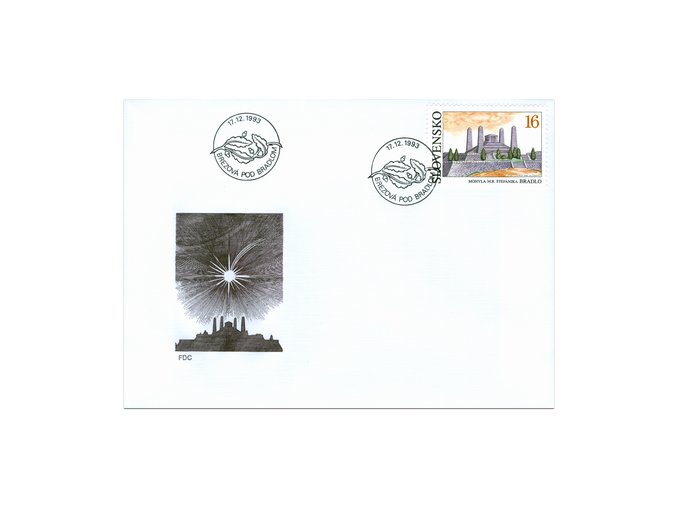 SR 1993 / 023 H / Mohyla M. R. Štefánika - Bradlo FDC