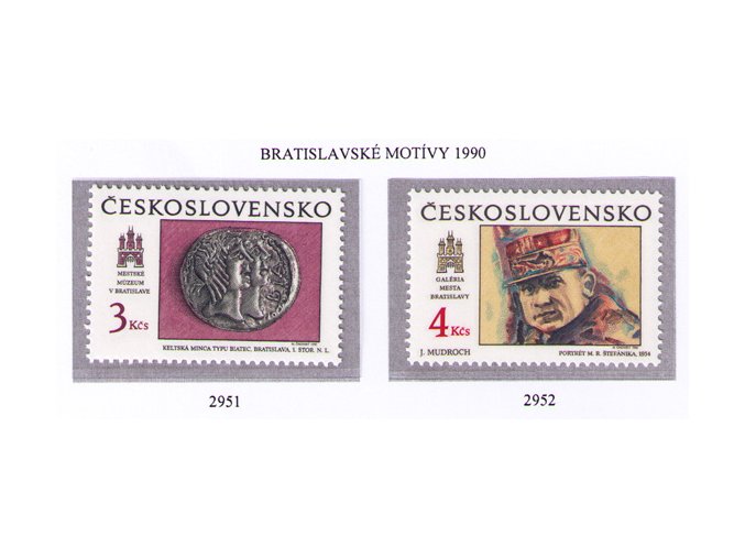 ČS 1990 / 2951-2952 / Bratislavské motívy **