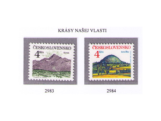 ČS 1991 / 2983-2984 / Krásy našej vlasti **