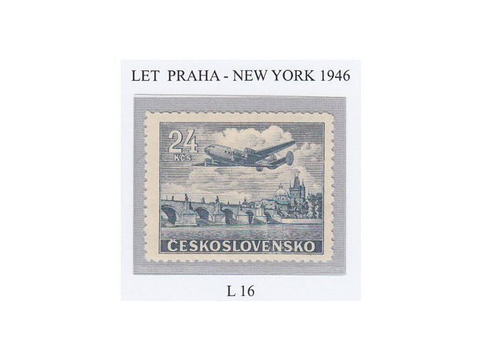 ČS Letecké: L 016 Let Praha New York