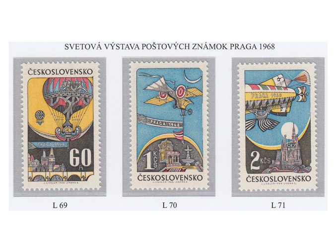 ČS Letecké: L 069-071 Praga 1968