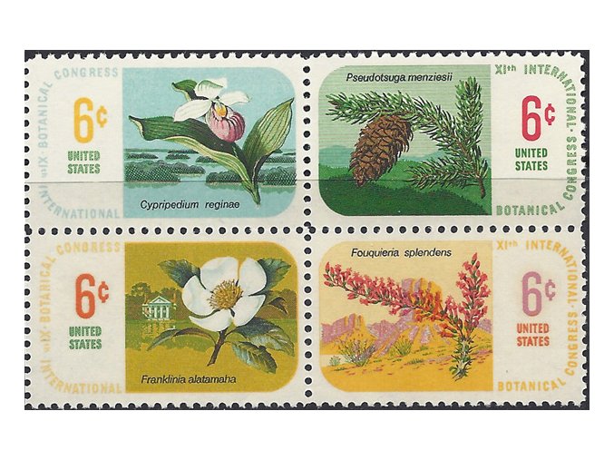 USA 1969 / 0986-0989 / Flóra - Botanický kongres  **