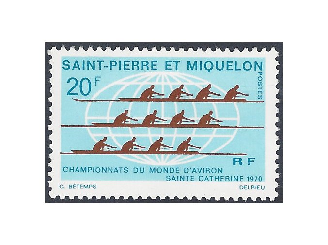 St. Pierre et Miquelon 1970 / 0459 MS vo veslovaní **