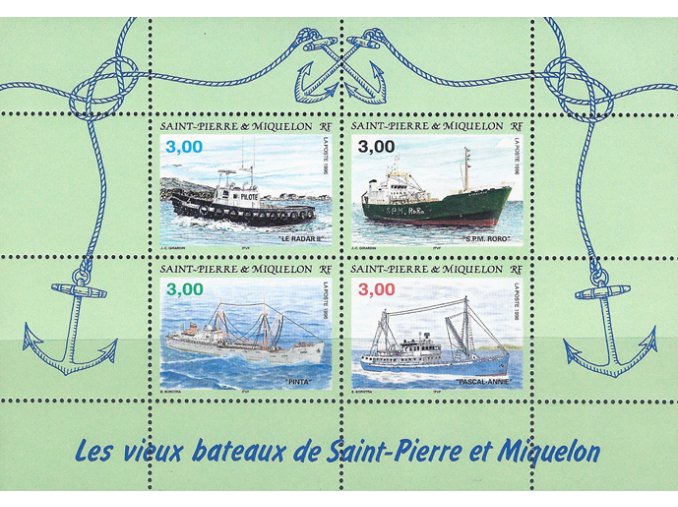 St. Pierre et Miquelon 1996 / 0712-0715 Bl. 4 Lode **