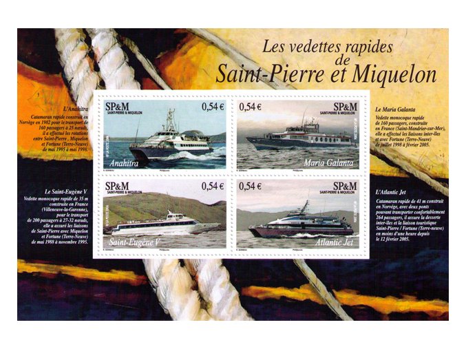 St. Pierre et Miquelon 2006 / 0968-0971 Bl. 8 Lode **