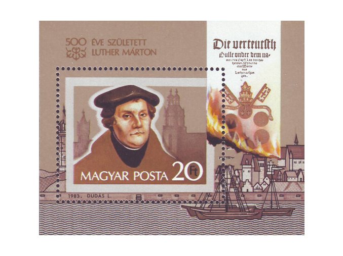 Maďarsko 3623 Bl 165 Martin Luther