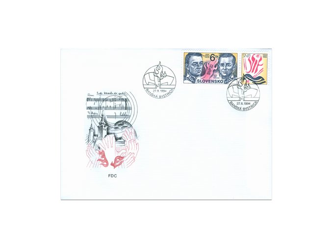 SR 1994 / 039-040 / 50. výročie SNP FDC (2)