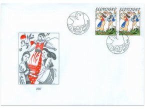 SR 1996 / 087 / Veľká noc - ľudové zvyky FDC