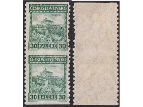 ČSR I 1927 / 210 / Hrady, krajiny, mestá / Pernštejn dvojpáska  **
