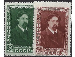 ZSSR 1948 /1190-1191/ W. Surikow 100. výročie narodenia **