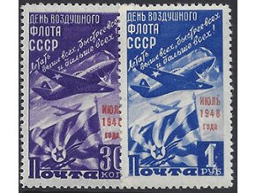 ZSSR 1948 /1239-1240/ Deň letectva **