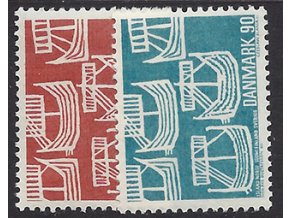 Dánsko 1969 /475-476/ 100 rokov Spolupráce pošty Škandinávie **