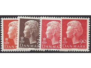 Dánsko 1974 /569-571/ Výplatné: Kráľovná Margaret II **