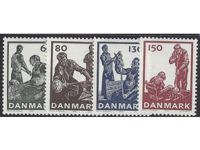 Dánsko 1976 /631-634/ Dánske Sklárstvo **