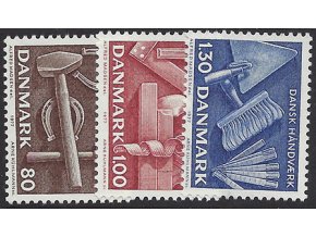 Dánsko 1977 /645-647/ Dánske remeslo **