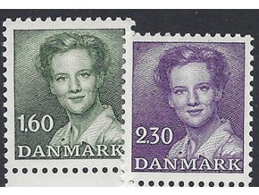 Dánsko 1982 /759-760/ Výplatné: Kráľovná Margareta II. **