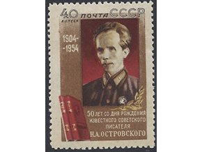 ZSSR 1954 /1727/ 50. výročie narodenia N. Ostrovskí **