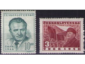 ČS 1949 / 0500-0501 / Výročie februára  **