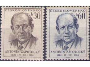 ČS 1954 / 0811-0812 / A. Zápotocký **