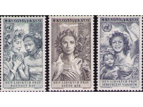 ČS 1959 / 1041-1043 / 10. výr. deklarácie ľudských práv **