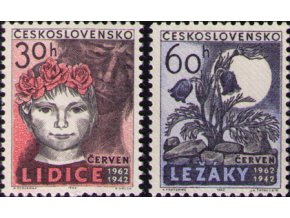 ČS 1962 / 1253-1254 / Lidice a Ležáky **