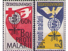 ČS 1962 / 1256-1257 / Boj proti malárii **