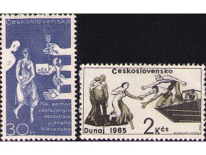 ČS 1965 / 1472-1473 / Na pomoc zaplaveným oblastiam **