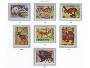 ČS 1966 / 1567-1573 / Lovná zver **