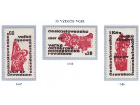 ČS 1967 / 1644-1646 / 50. výročie VOSR **