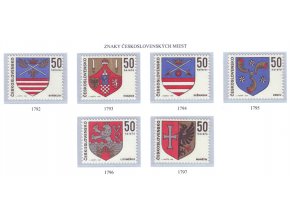ČS 1969 / 1792-1797 / Znaky čs. miest **