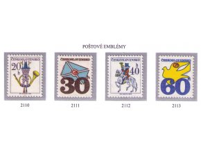 ČS 1974 / 2110-2113 / Poštové emblémy **