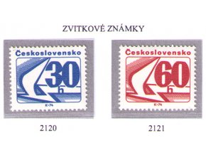 ČS 1975 / 2120-2121 / Zvitkové známky **