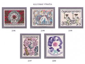 ČS 1976 / 2196-2200 / Kultúrne výročia **