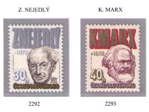 ČS 1978 / 2292-2293 / Z. Nejedlý, K. Marx **